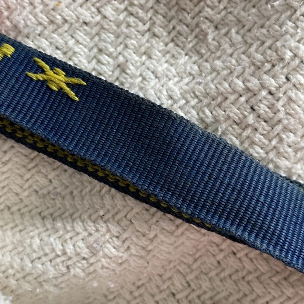 Vintage US NAVY navy and yellow lanyard